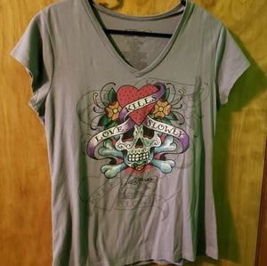 Skull Ed Hardy Shirt XL